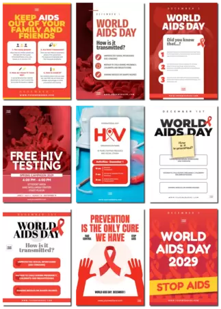 Edytuj plakat HIV