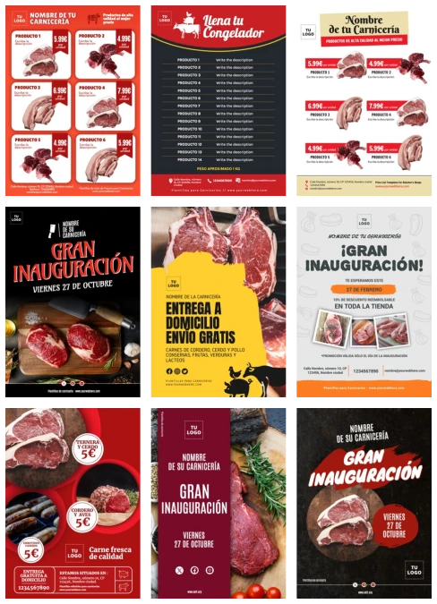 Edita un póster de Carnicería