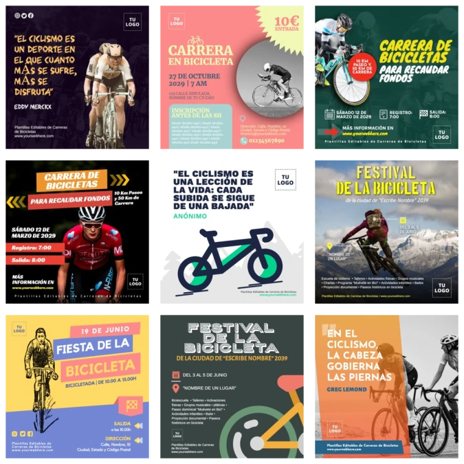 Edita un banner de Carrera de Bici