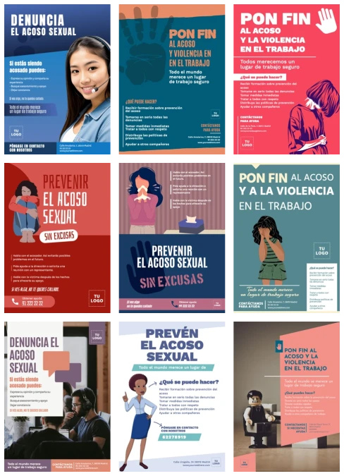 Edita un cartel en contra del acoso