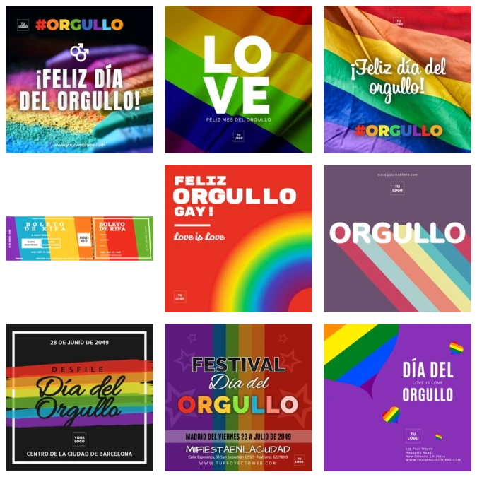 Editar una plantilla del Orgullo