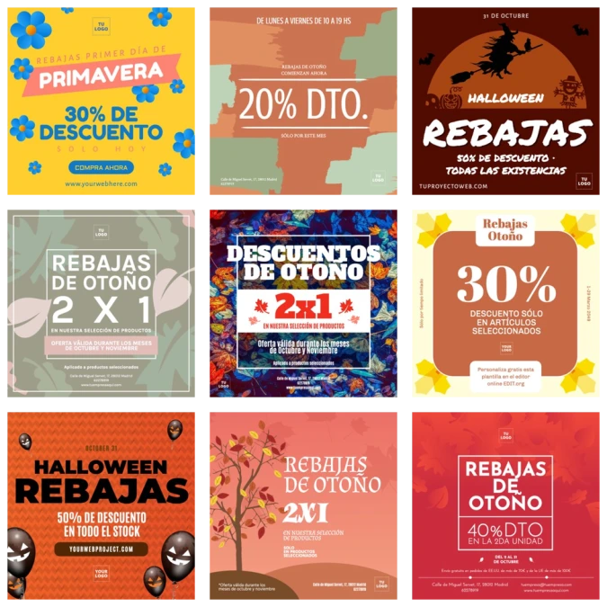 Crea tu cartel de rebajas