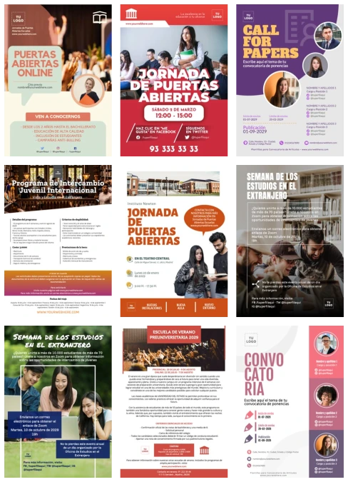 Edita un diseño para universidades