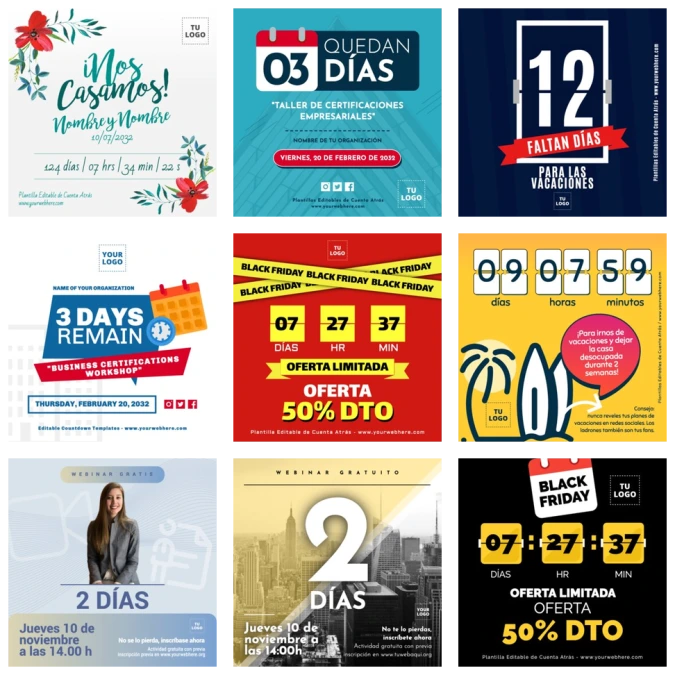 Edita un banner de Countdown