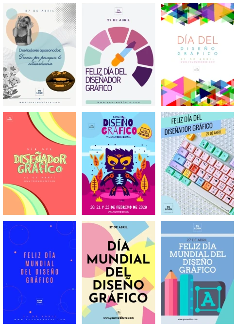 Edita diseños para el Día Mundial del Diseño Gráfico