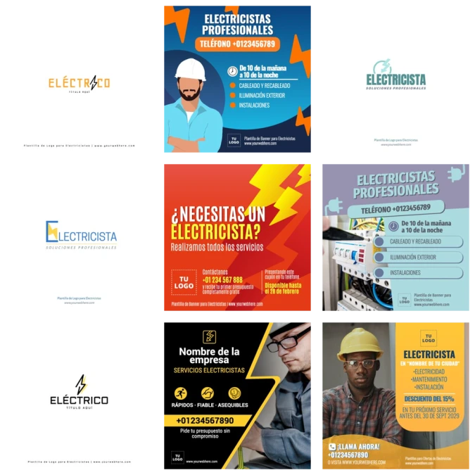 Edita un banner de Electricistas