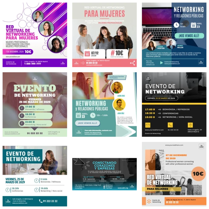 Edita un folleto de networking