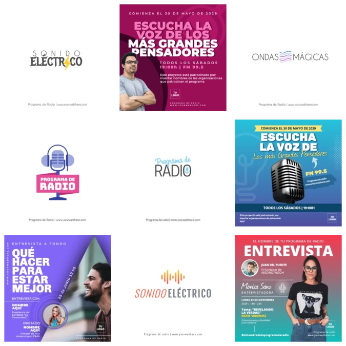 Edita un flyer de radio