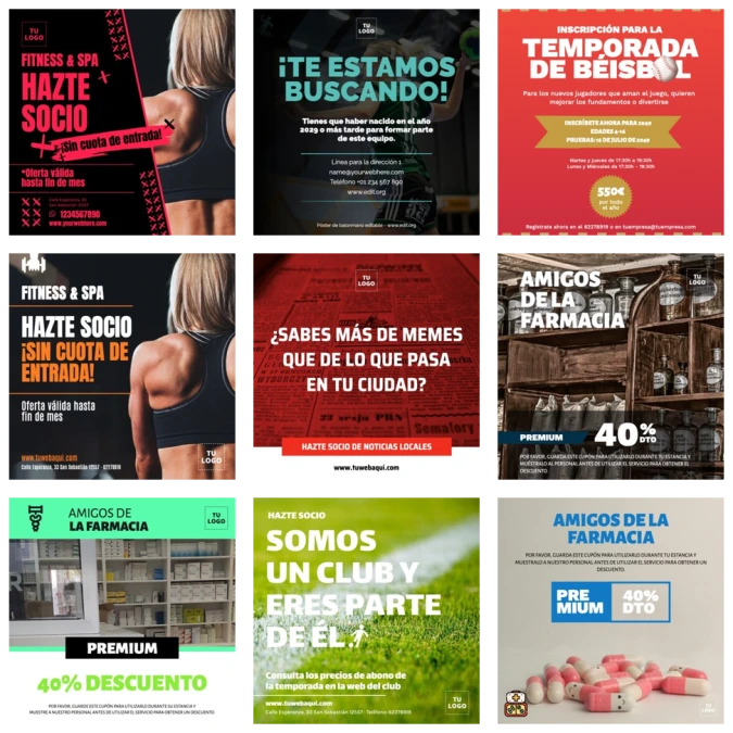 Editar una plantilla de Hazte Socio