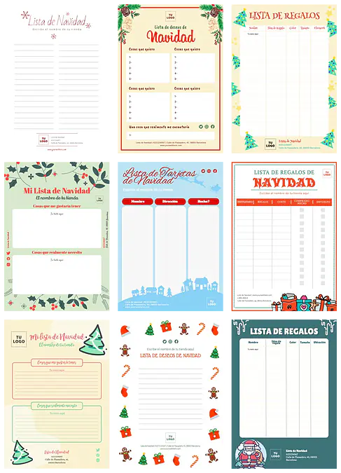 Crea una Lista de Compras Navideñas para tiendas