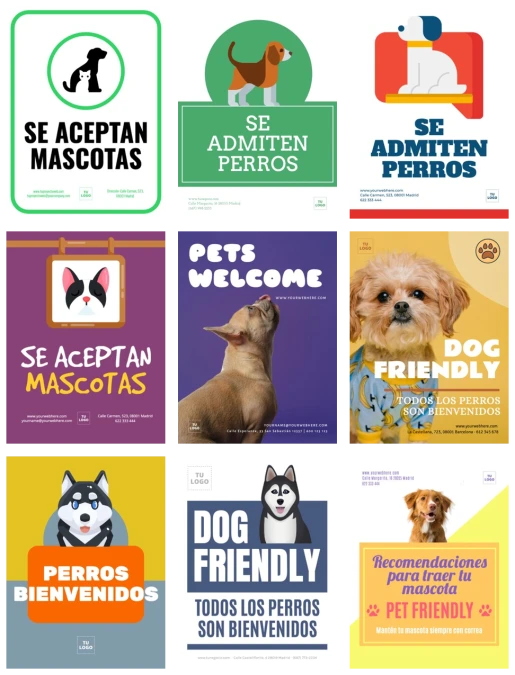 Editar un cartel pet friendly