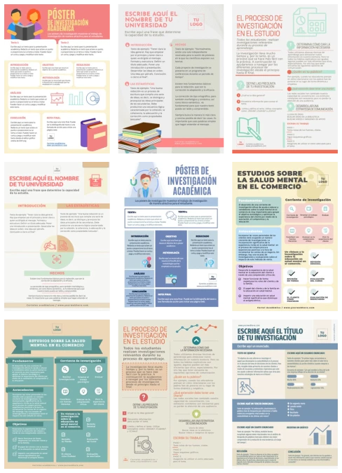 Edita un póster de investigación