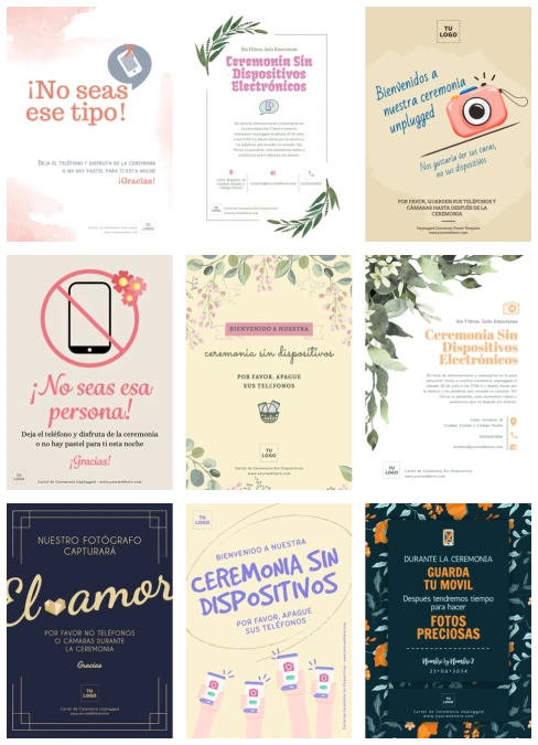 Edita un cartel de Boda Unplugged