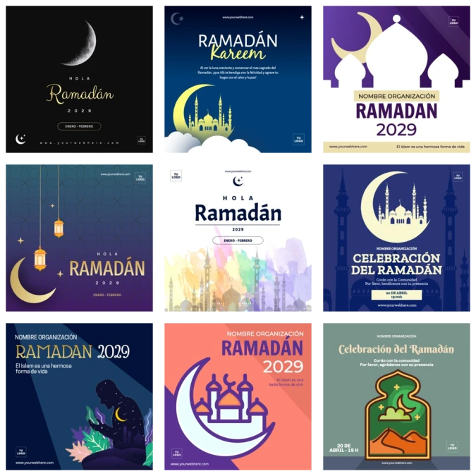 Edita un diseño de Ramadán