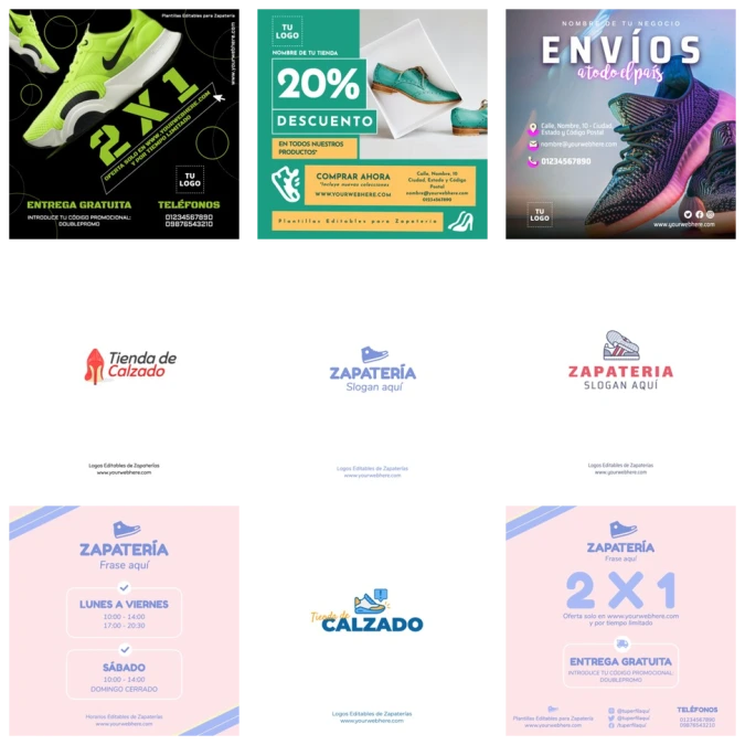 Edita un flyer de Zapatos