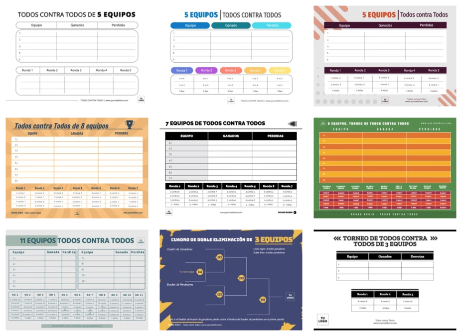Edita una plantilla Round Robin