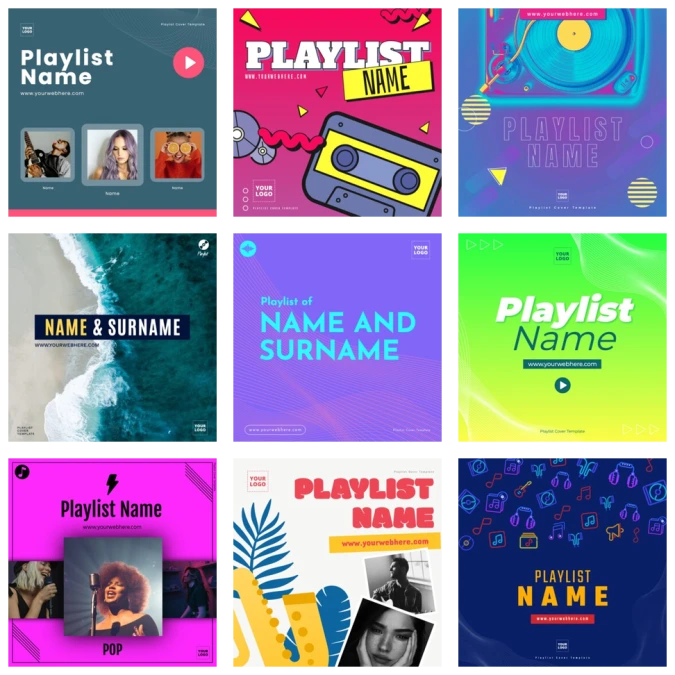 Free Playlist Cover Templates