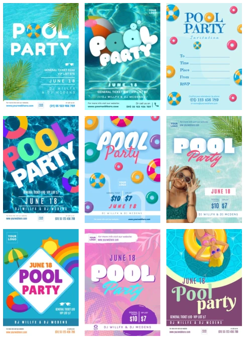 Edit a Pool Party design