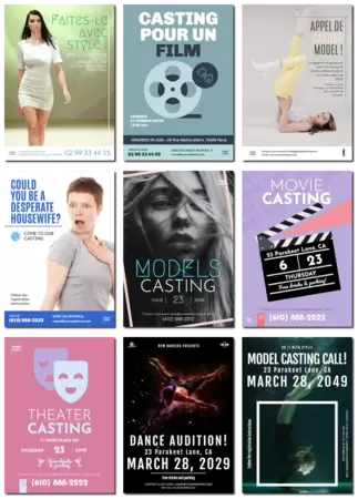 Modifier un design pour un casting ou une audition