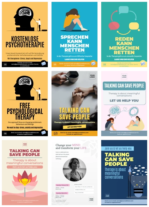 Bearbeite ein Design für Psychologen