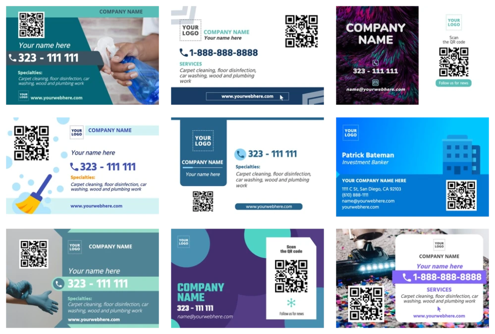 Edit a QR business card