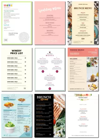 Edytuj projekty dla swojej restauracji