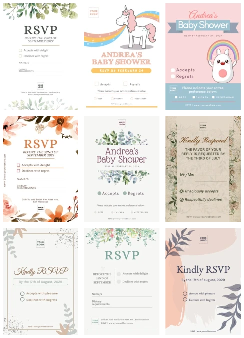 Edit a RSVP template