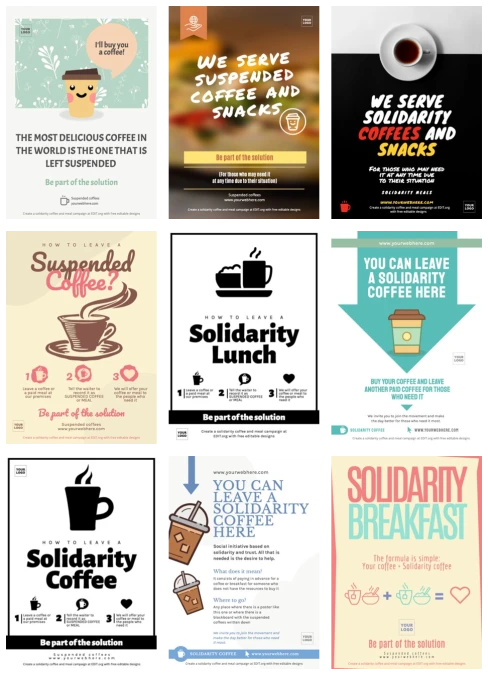 Edit a Solidarity Lunch poster
