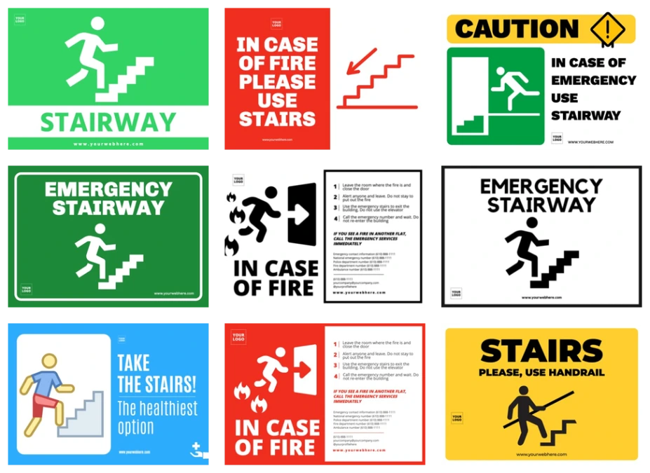 editable-templates-for-stairway-signage for Free Printable Safety Signs Templates Editable templates for stairway signage for Free Printable Safety Signs Templates