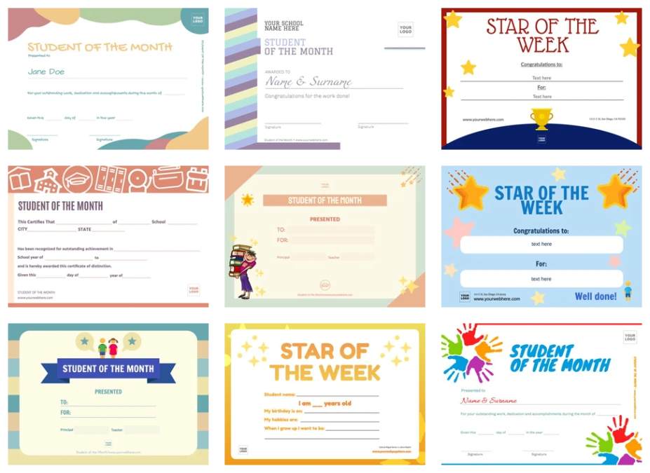 Edit a Star of the Week design