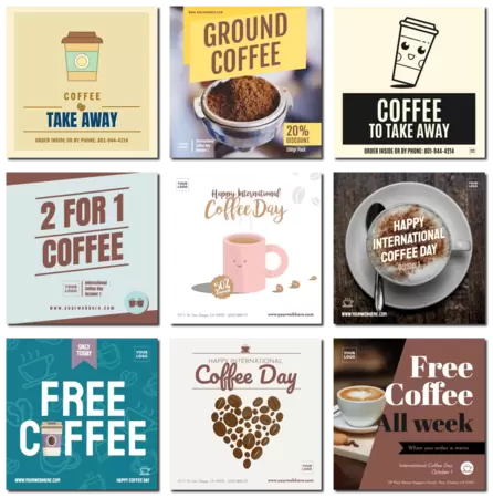 Edytuj szablon Dnia Kawy