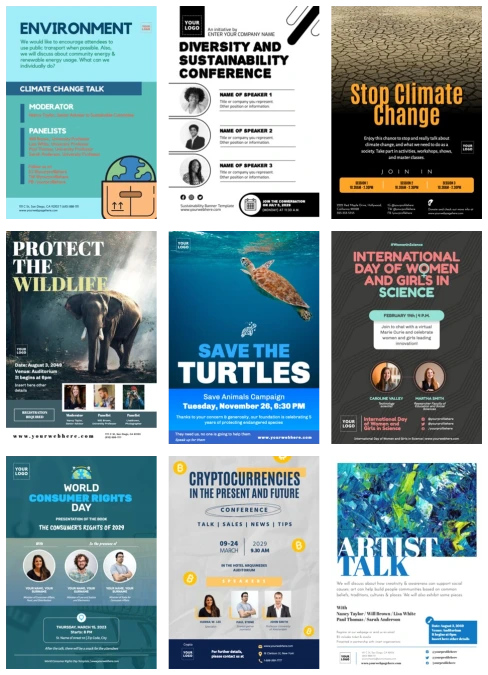 Edit a flyer for your talk