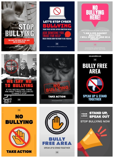 Edit an anti-bullying poster