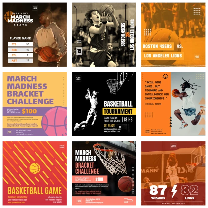 Editar um design para basquetebol