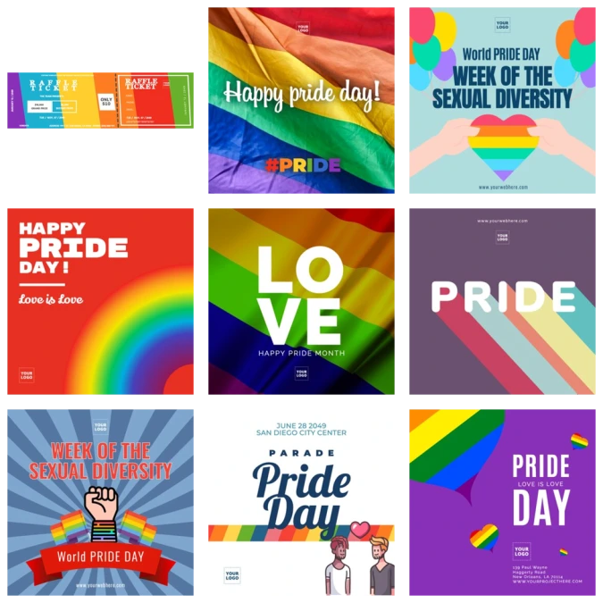 Een Pride-sjabloon bewerken