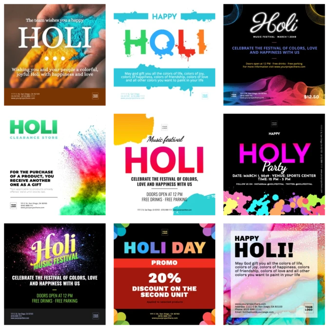 Edit a Holi template