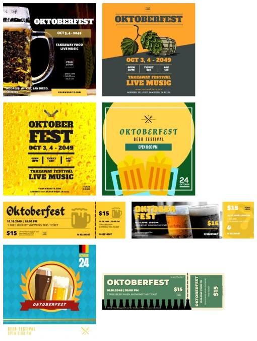 Edit an Oktoberfest template