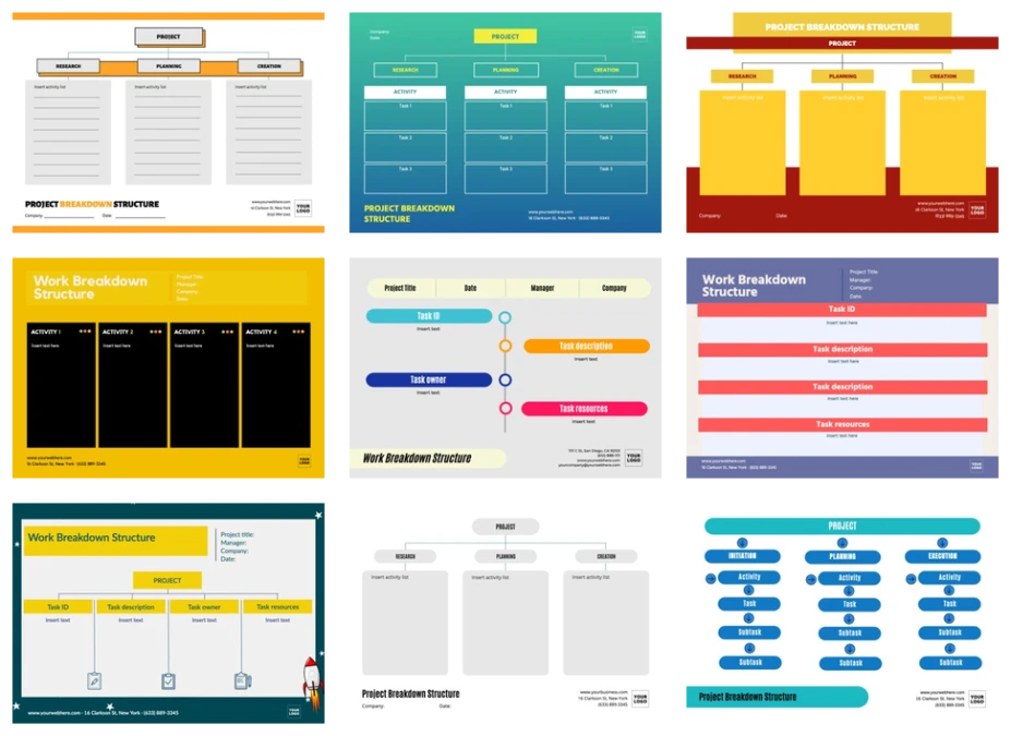 Edit a WBS template