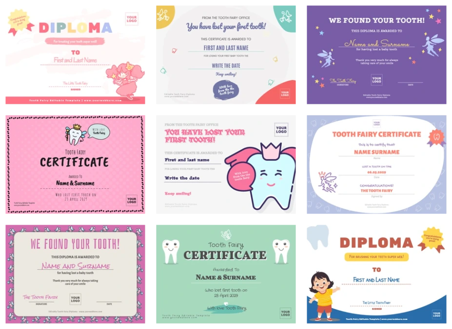 Edit a Tooth Fairy letter