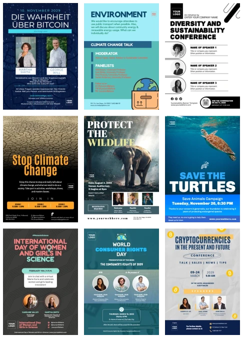 Bearbeite einen Flyer für deinen Vortrag