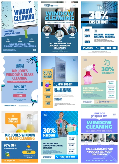 Window Washer Flyers
