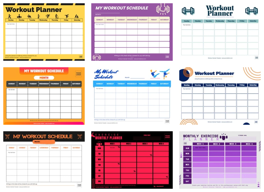 Edit a Workout template