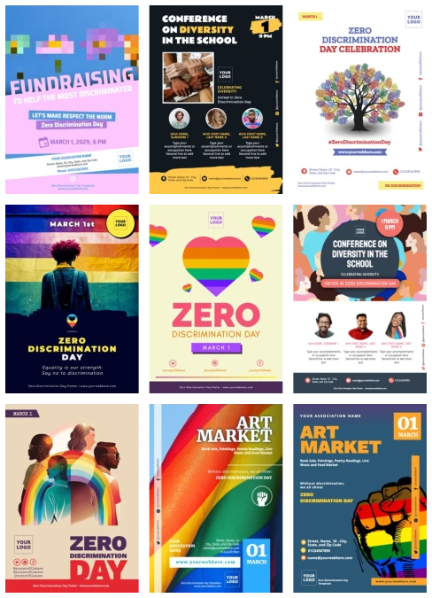 Edit a Zero Discrimination Day banner
