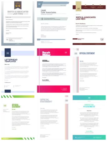 Bearbeite einen Briefkopf