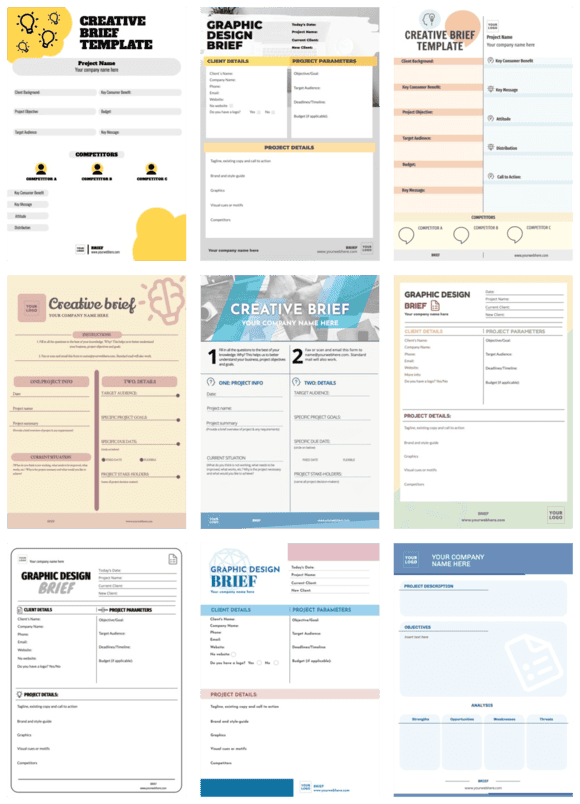 Een creatieve briefing bewerken