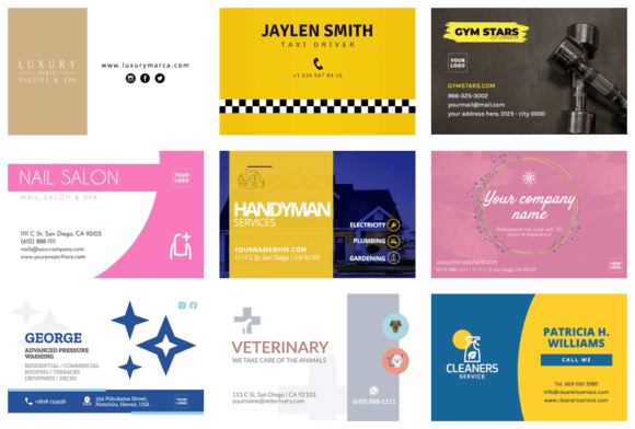 Ontwerp uw visitekaartje