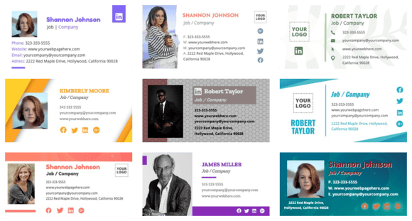 Edita una signatura d'email