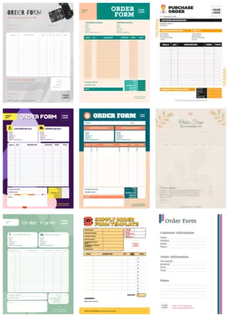 Printable Order Form Templates