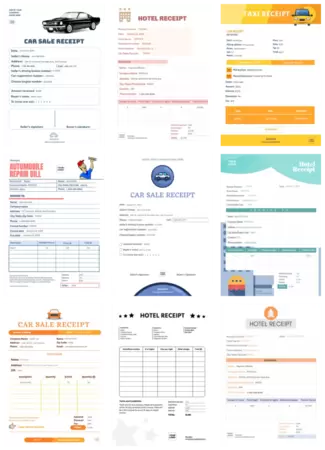 Edit a receipt sample