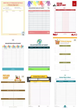Free Sign In Sheet Templates